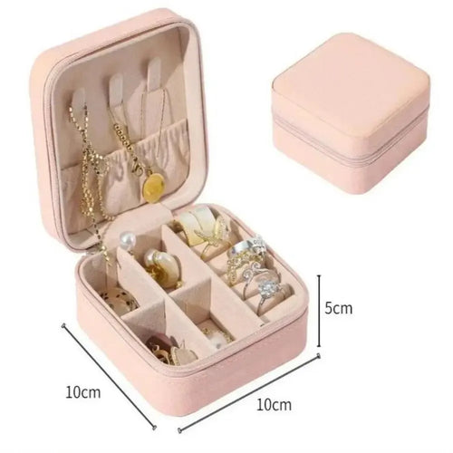 Mini Jewelry Storage Box Portable Home Travel Earrings Necklace