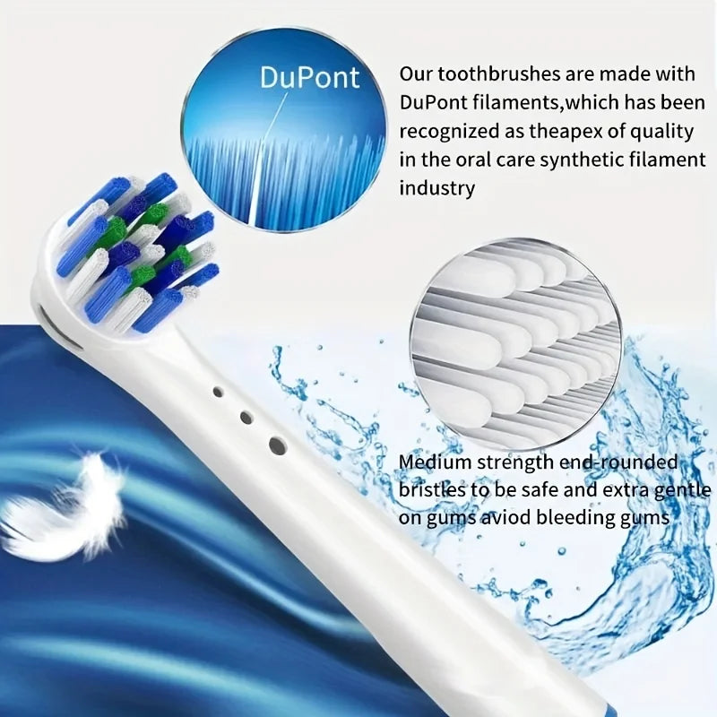 4/12/16 Pcs Replacement Toothbrush Heads Compatible with Oral-B Braun