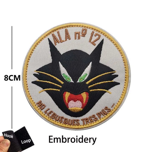 Infrared Reflective Patch Spanish Flag,Burgundy Cross Emblem Applique