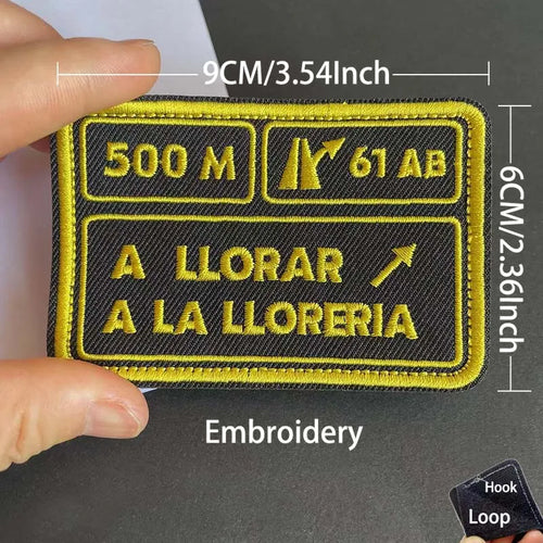 Infrared Reflective Patch Spanish Flag,Burgundy Cross Emblem Applique