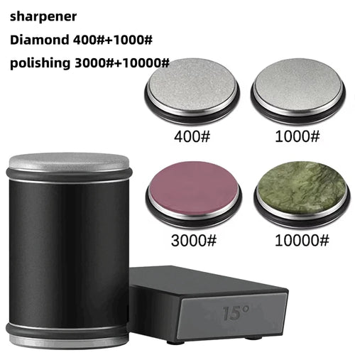 New Rolling Knife Sharpener Double Sided Diamond Sharpening Stone
