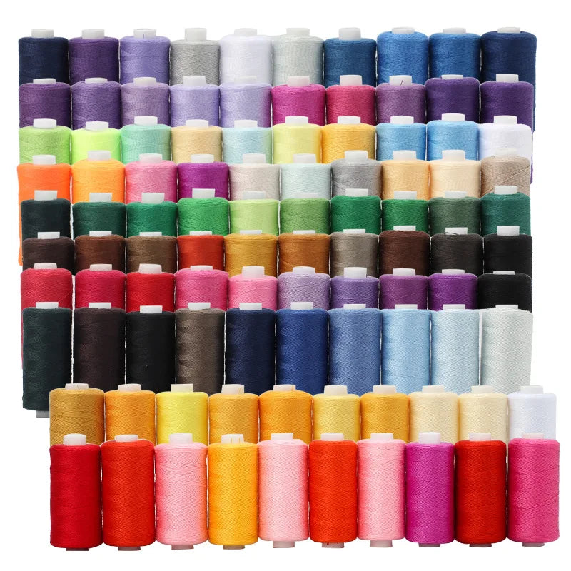 10 Colors/Set Yarn 402 100% Polyester Durabl 400 Yard Each Spool