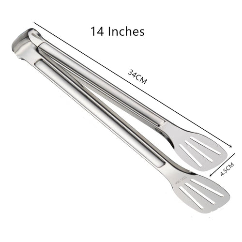 Stainless Steel Food Tongs Barbecue Tongs Meat Salad Steak Food