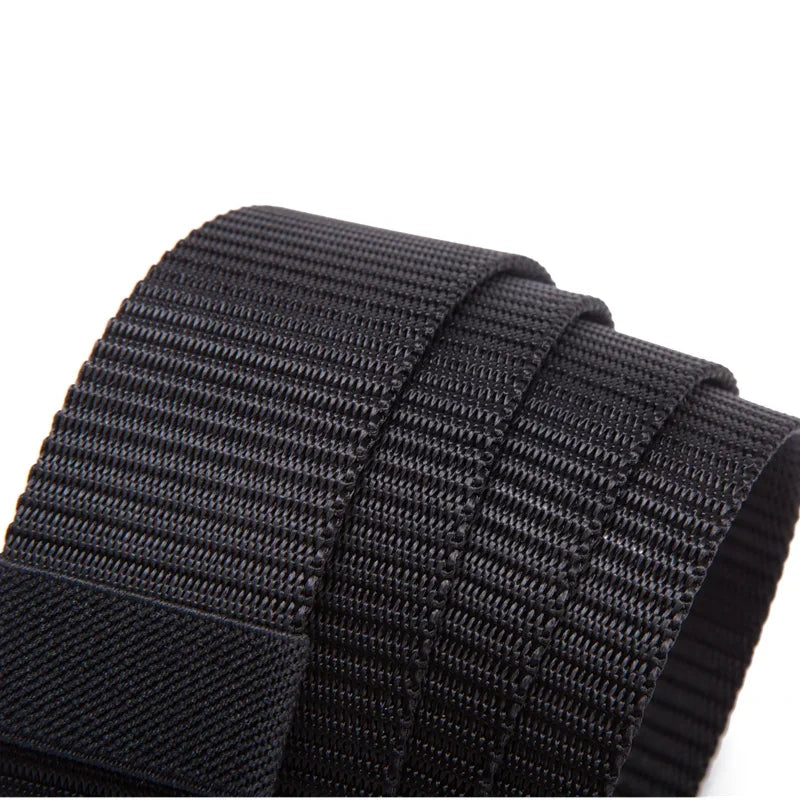 Automatic Buckle Nylon Belt, Fashionable MEN'S Canvas Outdoor Belt,