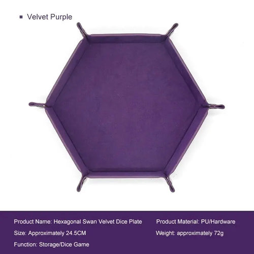 1pc Hexagonal Dice Tray and Miscellaneous Storage Box Board Game Dice