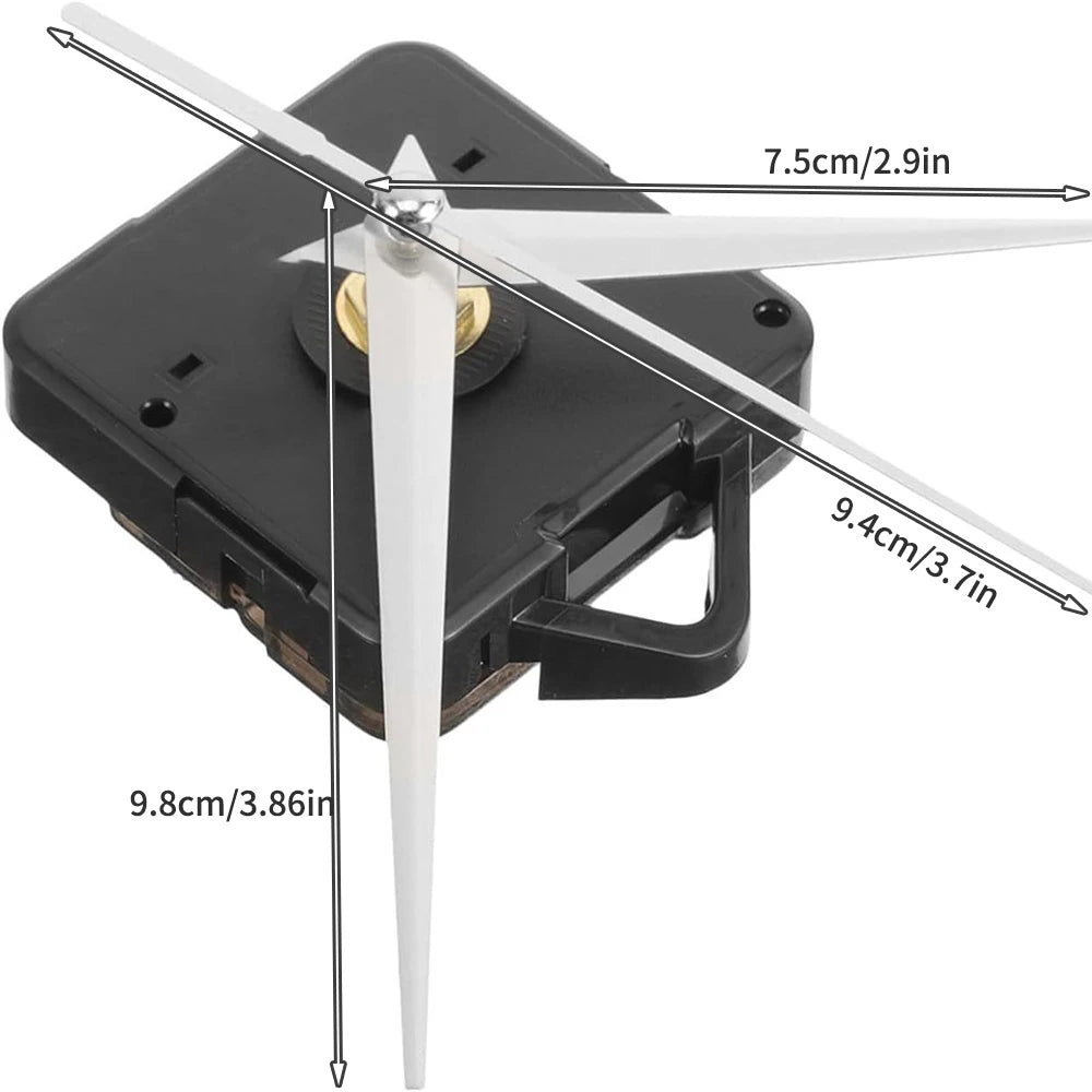 Clock Mechanism Silent Quartz Movement Machine Wall Hands Pointer Set