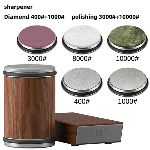 New Rolling Knife Sharpener Double Sided Diamond Sharpening Stone