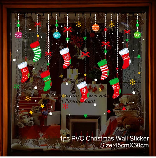 Christmas Window Stickers Christmas Wall Sticker Kids Room Wall Decals
