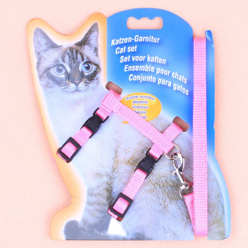 Cat leash I-shaped special dog leash for going out is firm and safe