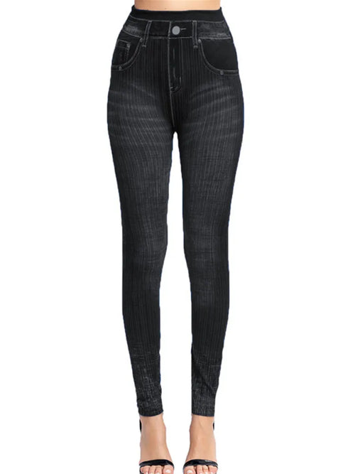 CUHAKCI Sexy Gym Leggins High Waist Elastic Butterfly Pritned Pencil