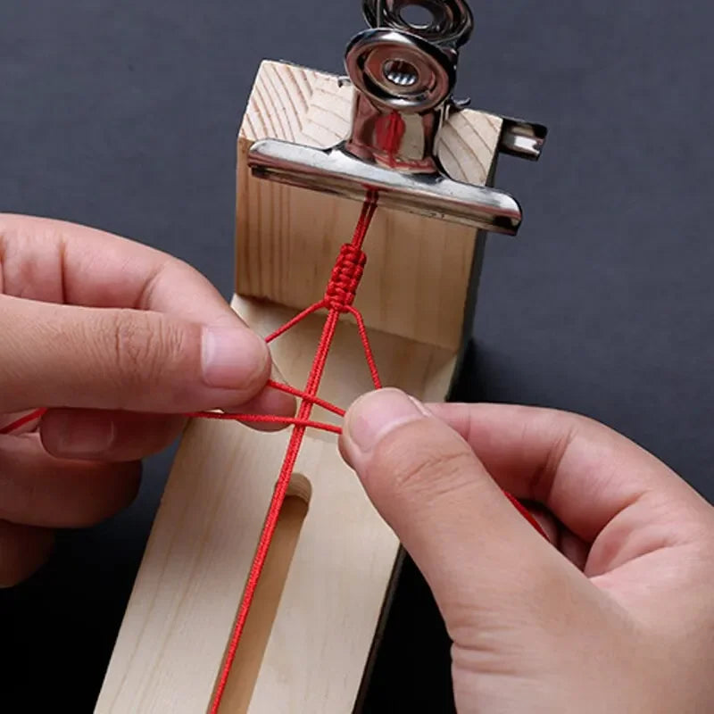 Diy Bracelet Red Rope Solid Wood Braiding Frame Handmade Fixed Tools