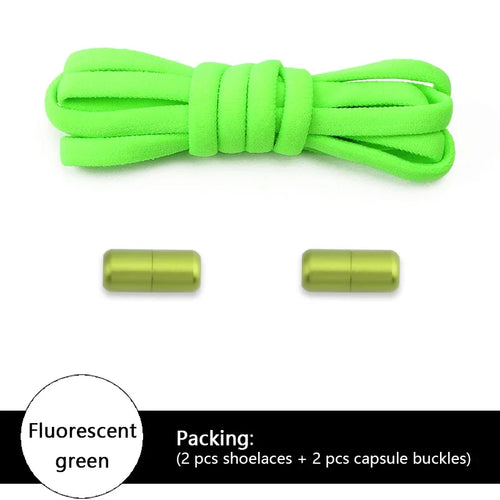 NEW Colorful Options Elastic laces Sneakers No tie Shoelace for Sports