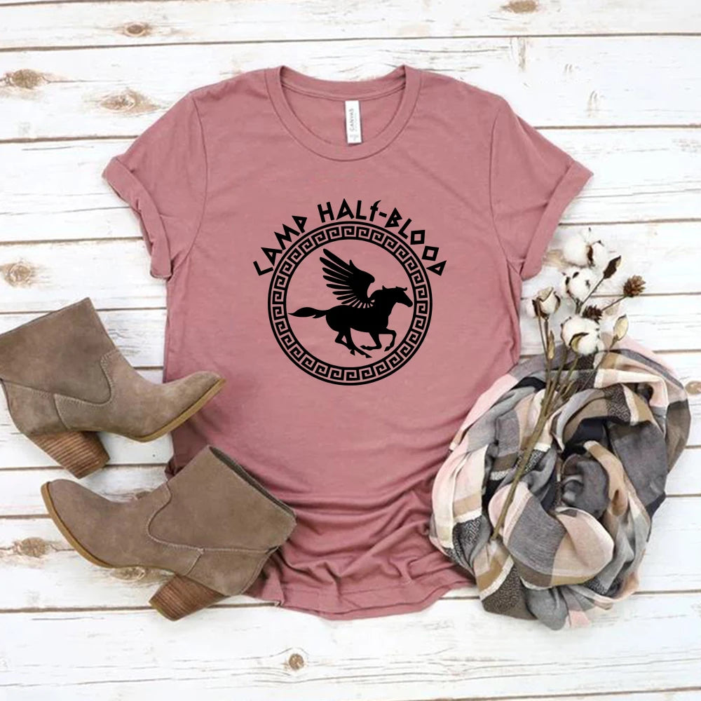 Camp Half Blood T Shirts Fall Training Camp Game Tshirt Halloween