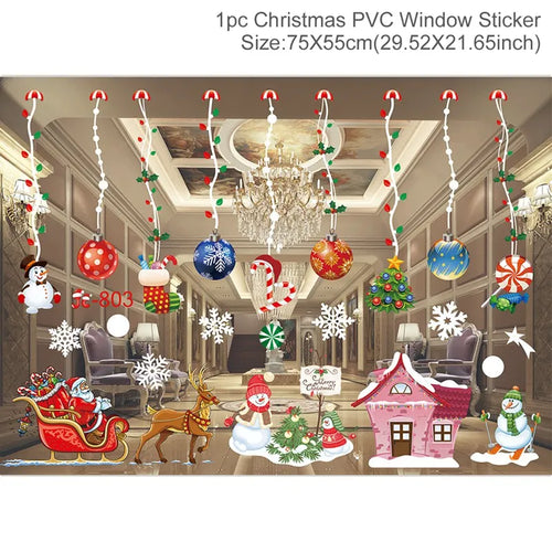 Christmas Window Stickers Christmas Wall Sticker Kids Room Wall Decals