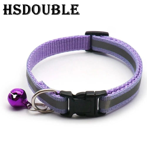 2Pcs/Pack 12 Colors Reflective Adjustable Cats And Small Dogs Collars