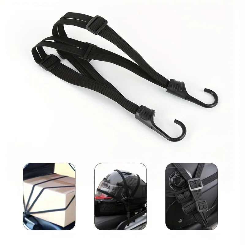 1pc Universal 60cm Motorcycle Luggage Strap Moto Helmet Gear Fixed