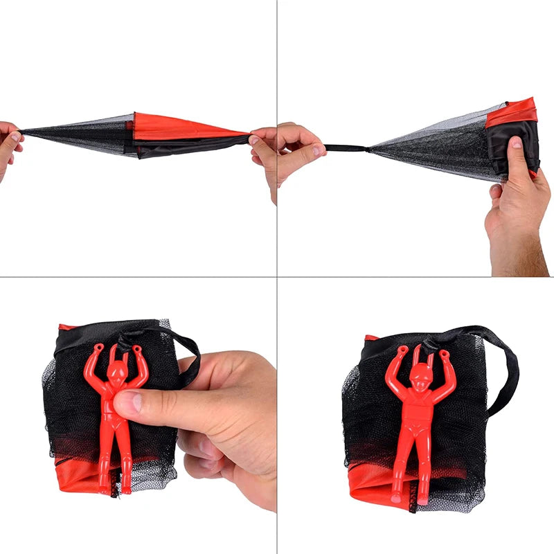 Parachute Toys for Kids Tangle Free Outdoor Flying Parachute Men