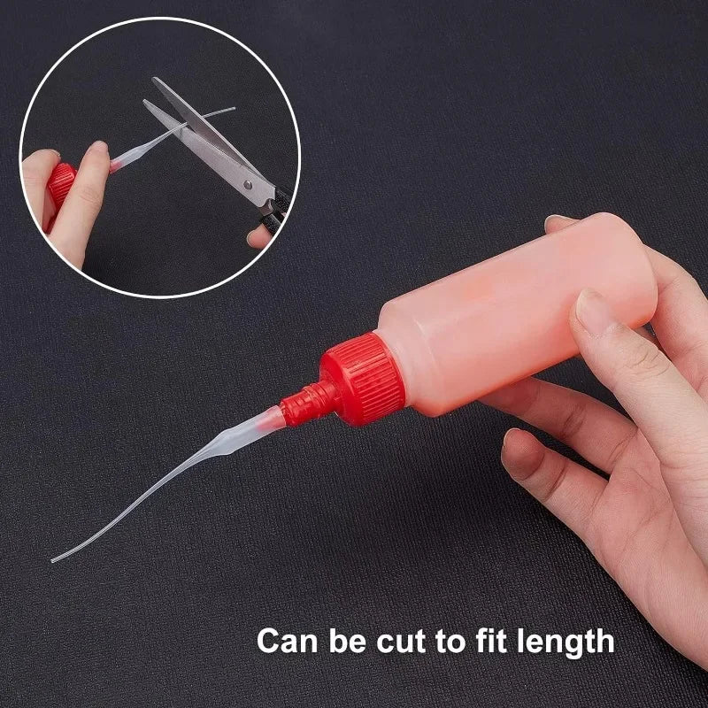 Glue Tips, 100pcs Plastic Glue Micro-Tips Glue Extender Precision CA