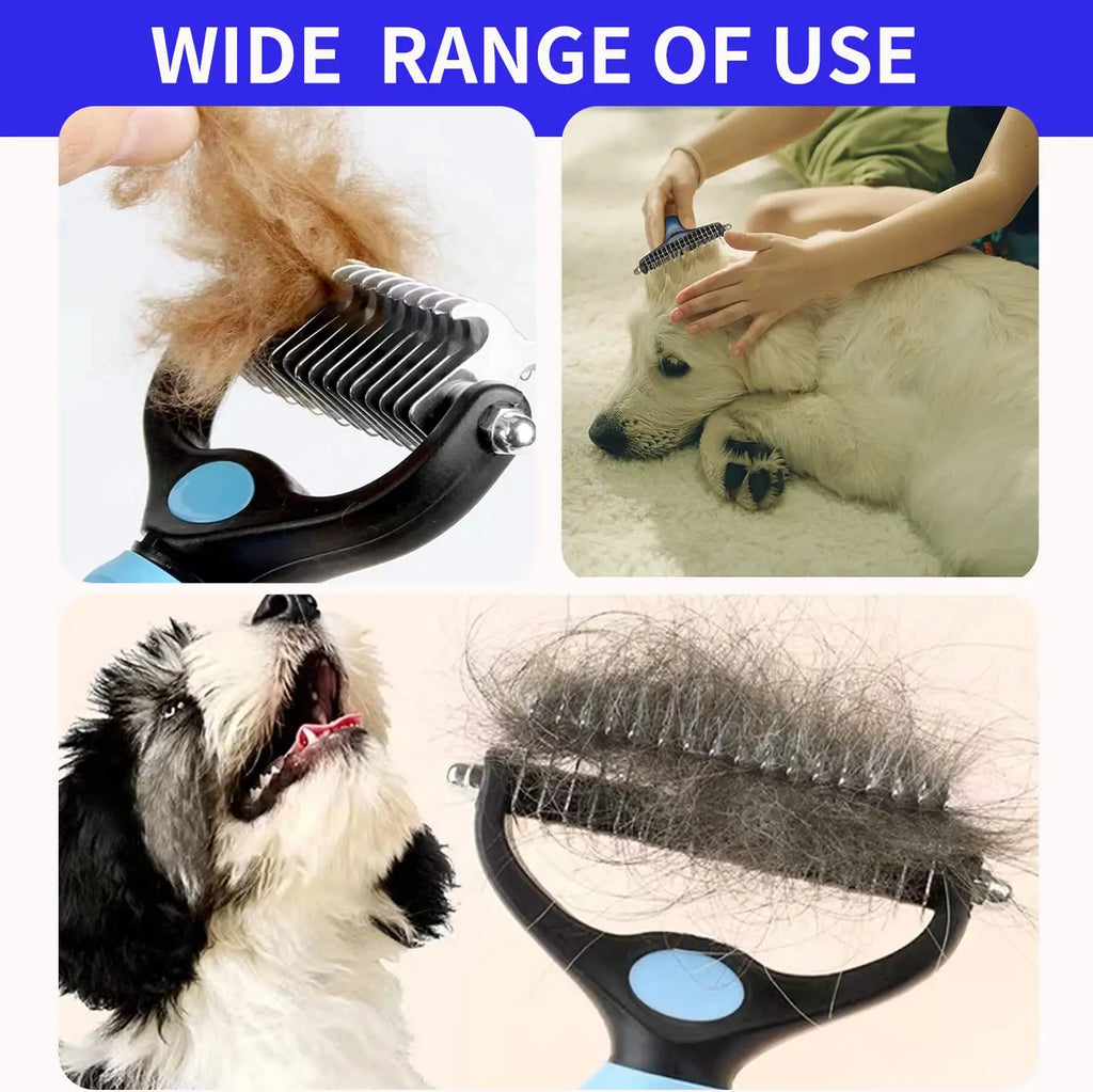 Professional Pet Deshedding Brush Dog Hair Remover Pet Fur Knot Cutter
