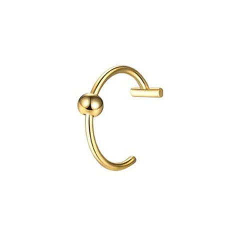1Pc Gold-Color Nose Piercing Body Jewelry For Women Men, Fashion