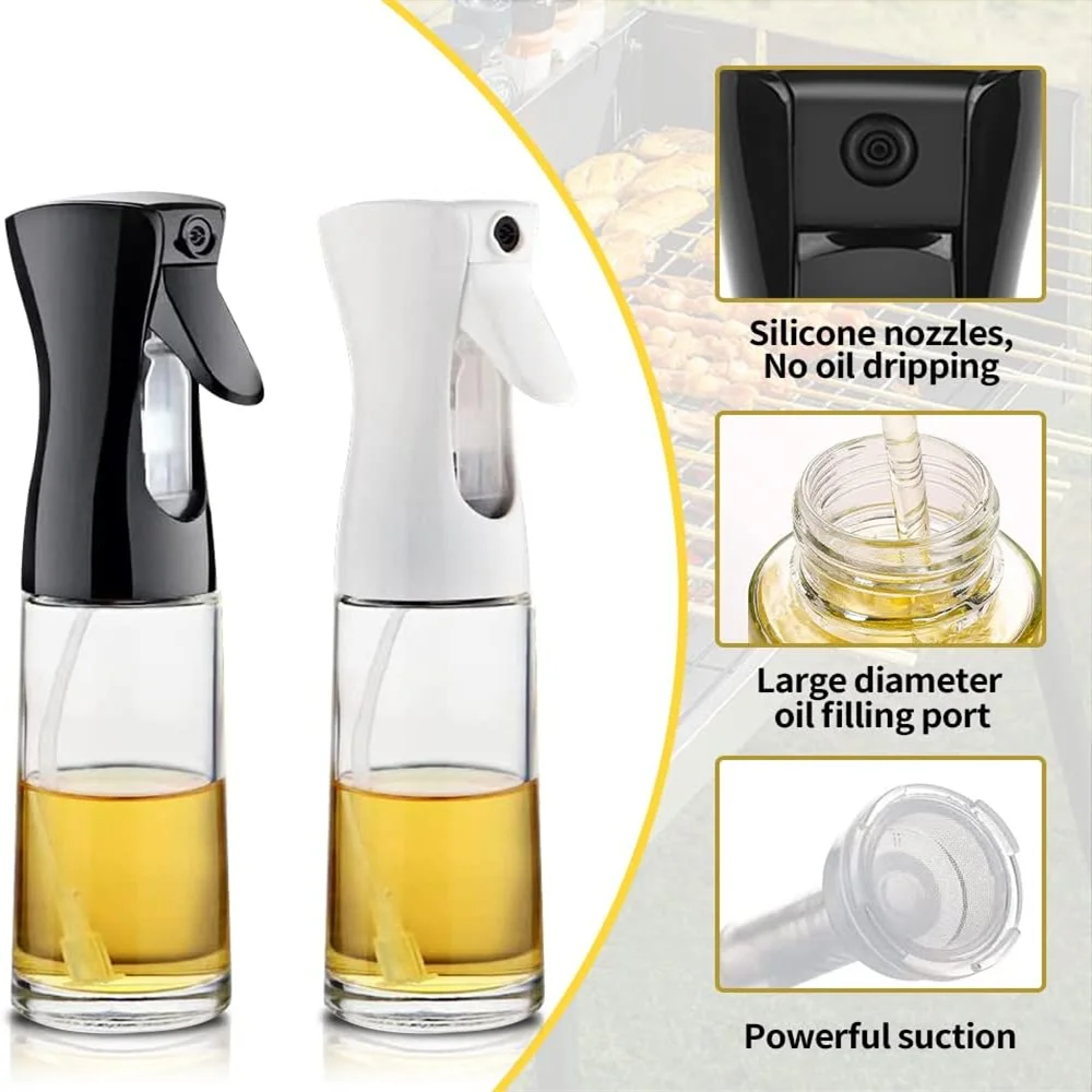 Oil Spray for Cooking - Olive Oil Dispenser Bottle Sprayer
