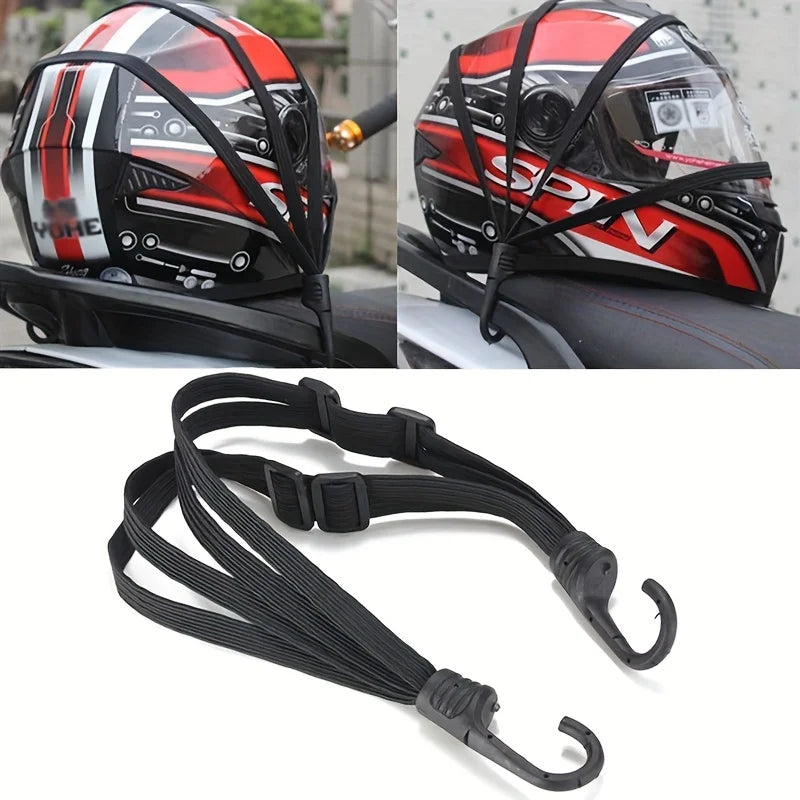 1pc Universal 60cm Motorcycle Luggage Strap Moto Helmet Gear Fixed