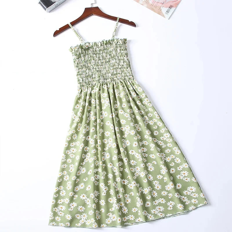 Summer Chiffon Camisole Sleeveless Dress Women Mini Dresses Fashion