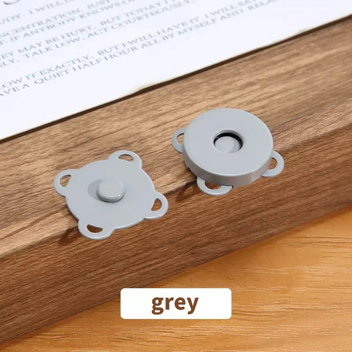 10 Sets Magnetic Snap Button Metal Plum Blossom Sew on Button Clasps