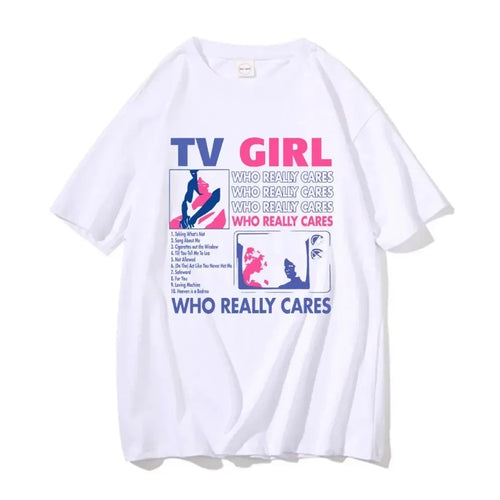 Trend Tv Girl Lovers Rock Song Print T-shirt Men Women Hip Hop