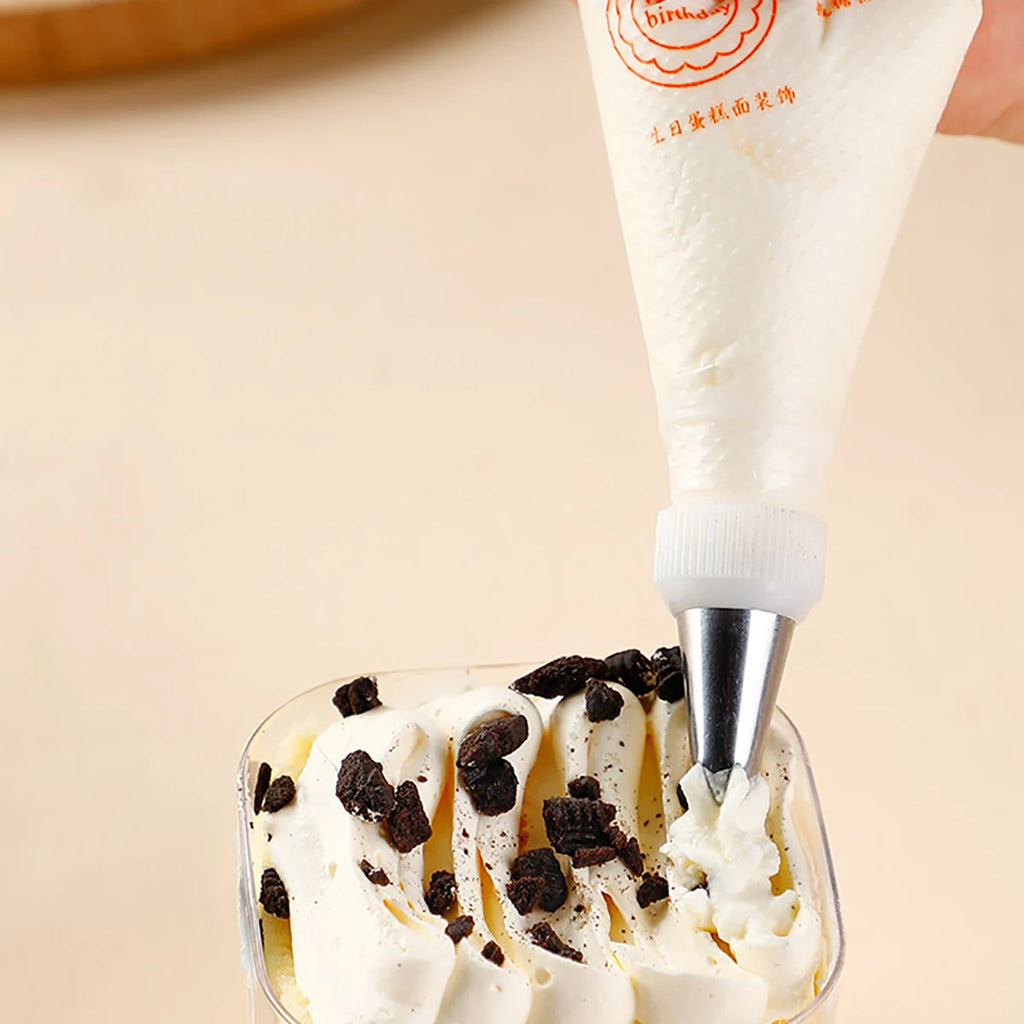 100 PCS Thick Disposable Pastry Bags DIY Cake Cream Decoration Piping