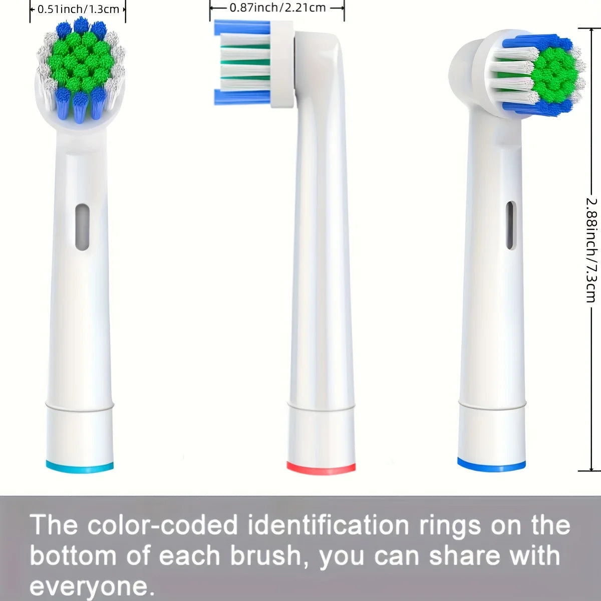 4/12/16 Pcs Replacement Toothbrush Heads Compatible with Oral-B Braun