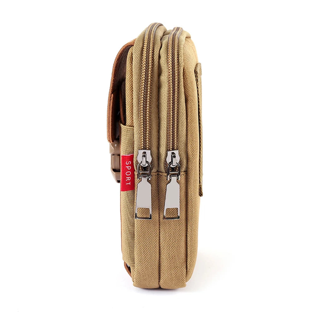 Man Belt Pouch Mobile Phone Bag Holster Bag Molle Waist Bag Pack Small