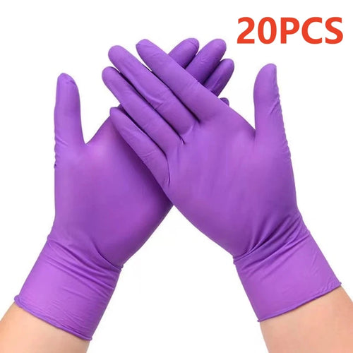 Fuchsia Nitrile Disposable Gloves 20/100PCS 3-mil Powder & Latex Free
