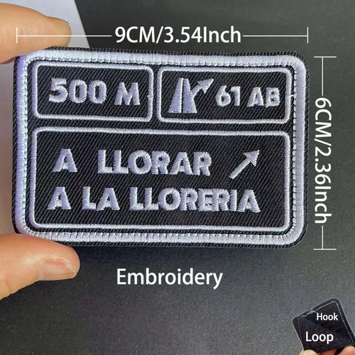 Infrared Reflective Patch Spanish Flag,Burgundy Cross Emblem Applique