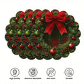 4PCS Christmas Circular Waves Placemats Non Slip Heat Resistant Table