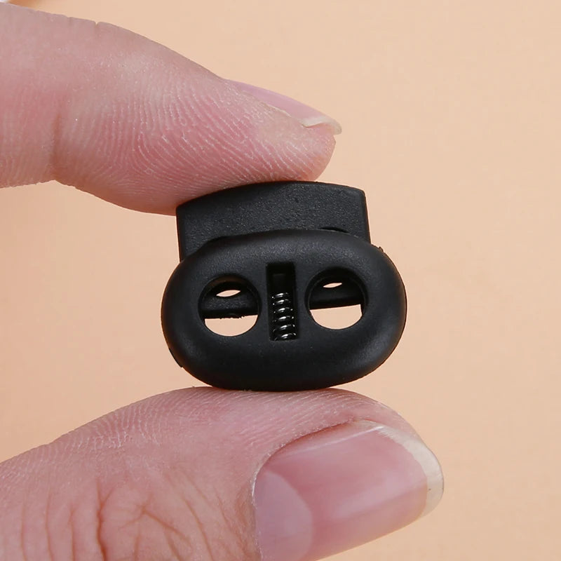 Plastic Cord Lock Stopper Toggle Clip Block Retainer for Drawstring