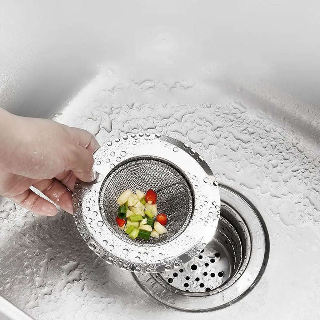 Kitchen Sink Strainer Stainless Steel Sink Funnel Anti Blocking Sink