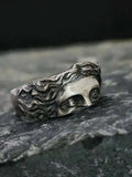 Rings For Men Creative Venus Mask Ring, Retro Thai Silver Relief With
