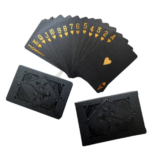 Color Black Gold Playing Card Game Card Group Waterproof Poker Suit