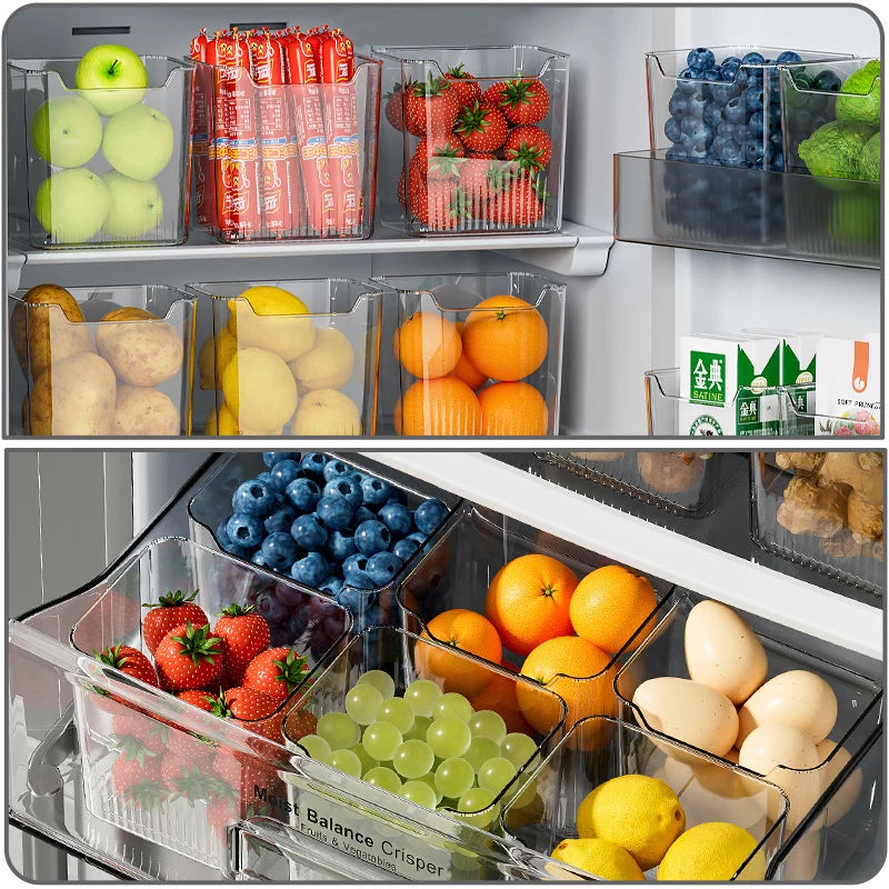 1PCS Refrigerator Side Door Storage Box Food Vegetable Fruit Eggs