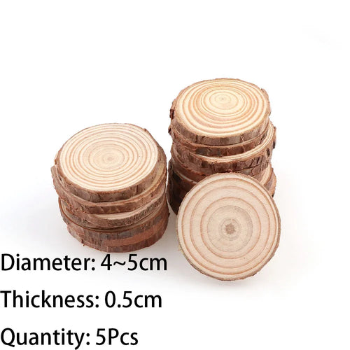 3-16CM/1-10pcsThick Natural Pine Round Unfinished Wood Slices Circles