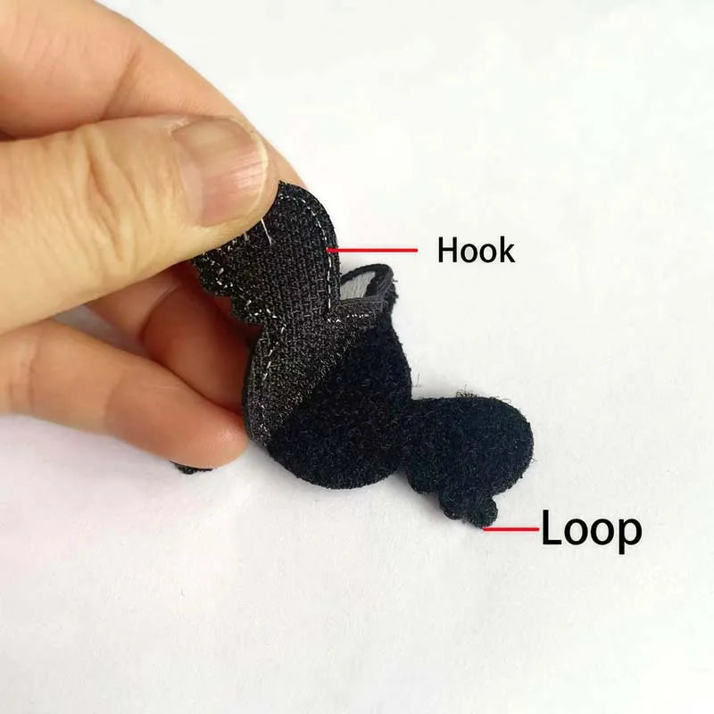 Animal With Knife Fabric Applique Embroidery Hook and Loop Patch,Peace