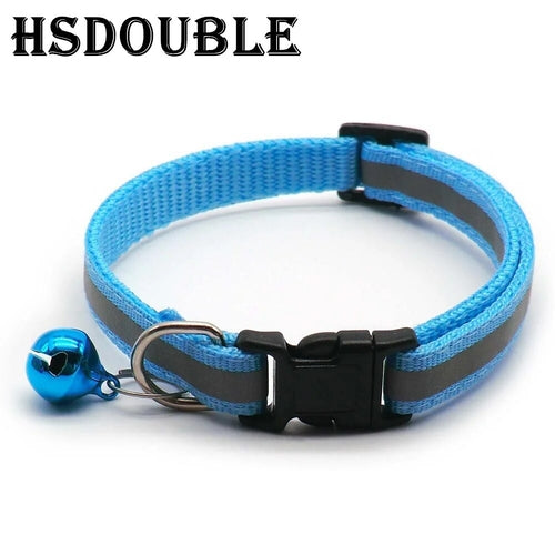 2Pcs/Pack 12 Colors Reflective Adjustable Cats And Small Dogs Collars