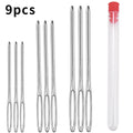 9 PCS Large Eye Blunt Sewing Needles Cross Stitch Knitting Needle