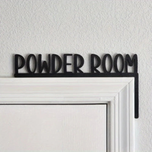 1pc Modern Metal Toilet Door Sign - Stylish Thinking Room Wall