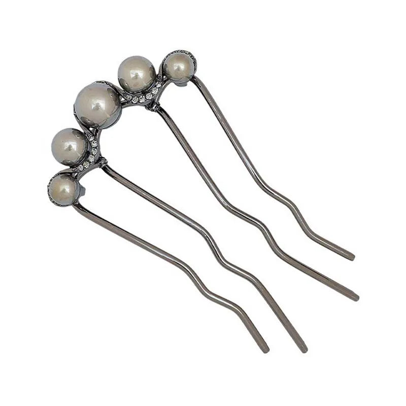 Korean U Shaped Pearl Hairpins Hair Clips for Women Elegant Style