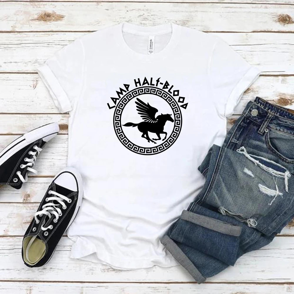 Camp Half Blood T Shirts Fall Training Camp Game Tshirt Halloween