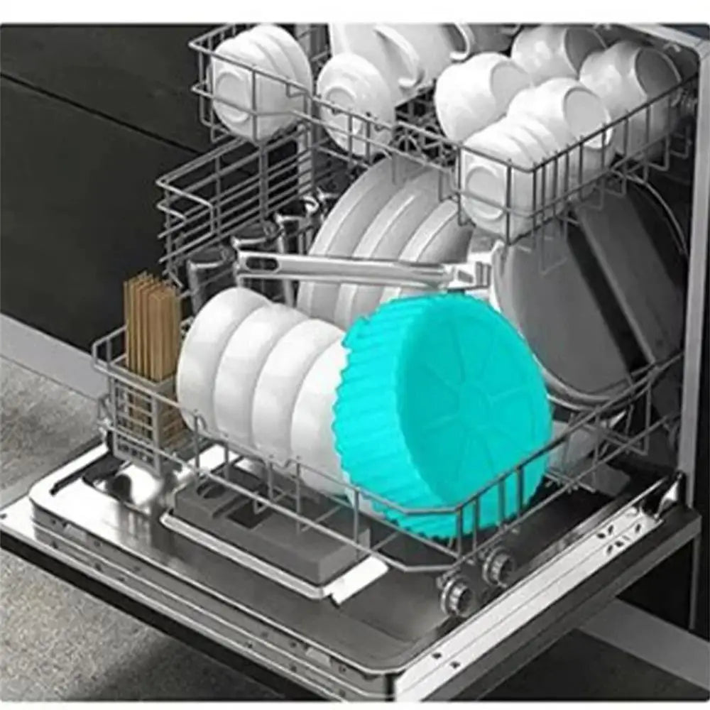 1PC Air Fryer Silicone Baking Tray Mat Circular High-Temperature