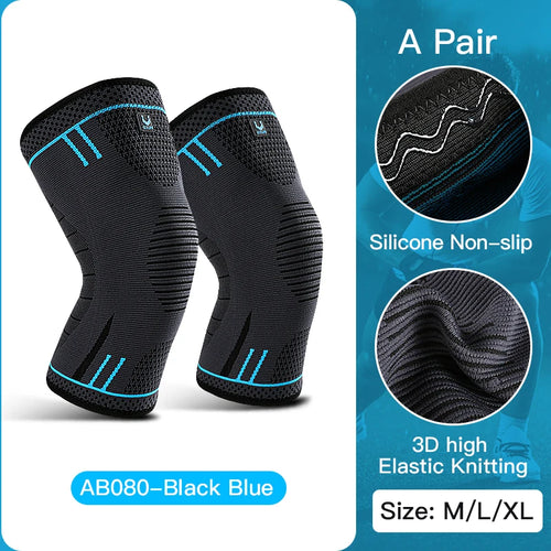 1 Pcs Compression Knee Support Sleeve Elastic Breathable Knee Pads