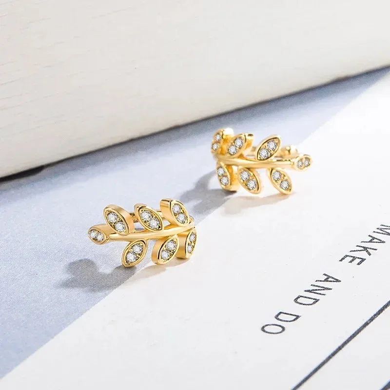 1Pc Hot Sale Cute Metal Leaf Earcuff Clips On Earring for Women Girls,